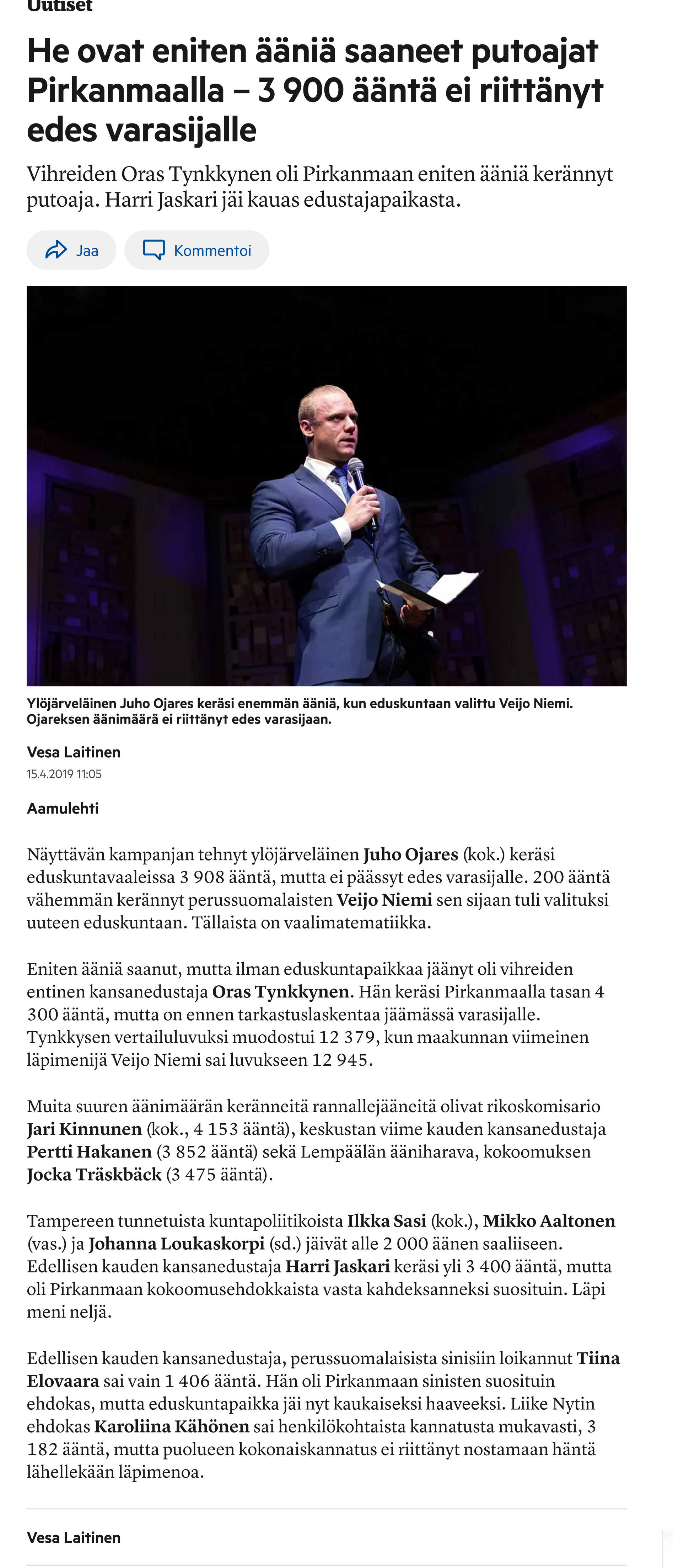 ojares-sai-eduskuntavaaleissa-lahes-4000-aanta