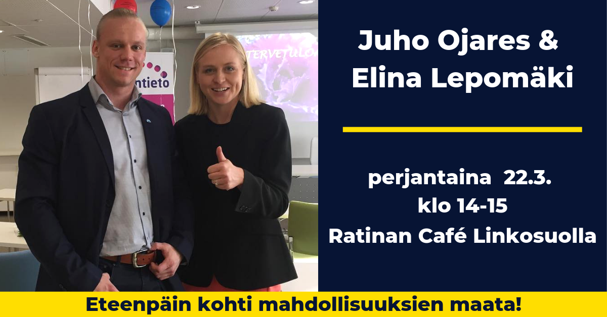 Juho Ojares ja Elina Lepomäki