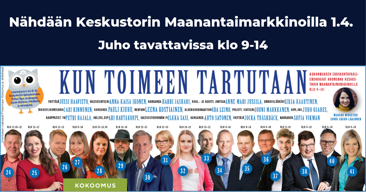 Juho Ojares Maanantaimarkkinat